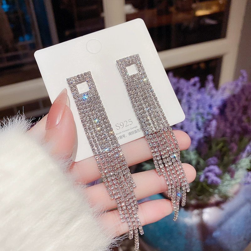 Серебряная игла, серьги из жемчуга, образец 925, стиль легкой роскоши, оптовая торговля