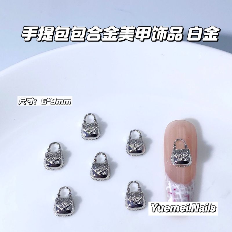 日韩系卡通合金美甲香包饰品彩色手提包包夏季沙滩包指甲配饰批发|undefined