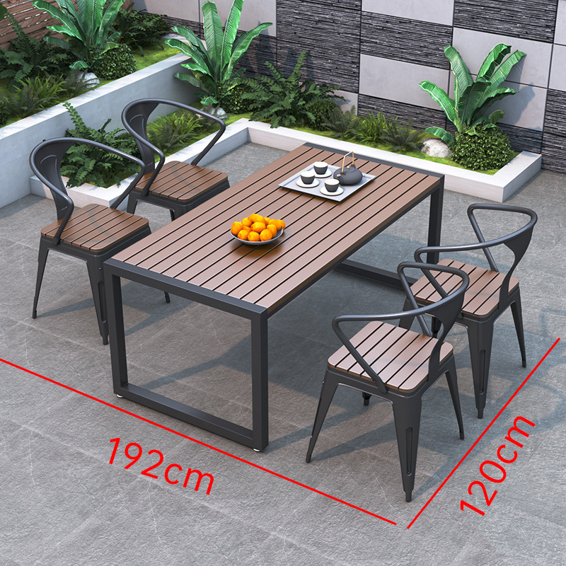 절강 의자 4개 + 120*60 긴 테이블