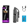 Q21s [black] stainless steel rod + beauty fill light + detachable mobile phone clip + bluetooth remote control