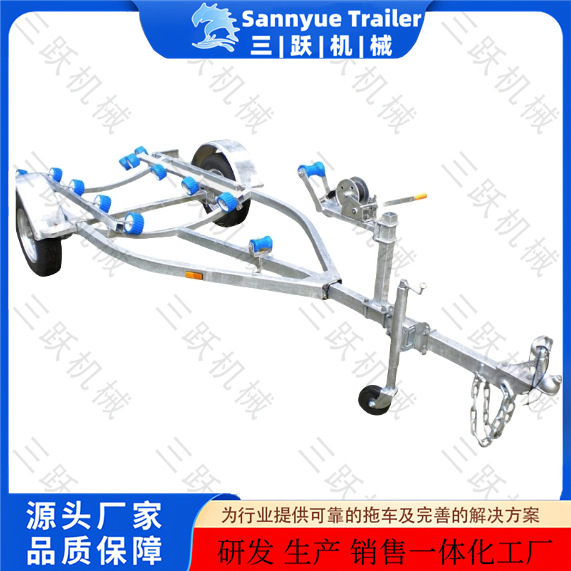 厂家销售冲锋舟拖车 热镀锌摩托艇拖车游艇拖车价格实惠