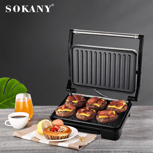 SOKANY223 Steak Machine Panini Breakfast Machine Barbecue Sausage Hamburger Bread Sandwich GRILL MAKER