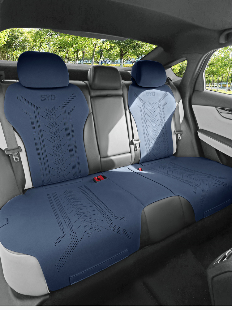 BYD Qin plusdmi car cushion special suede saddle cushion seat cover four seasons small waistline cushion
