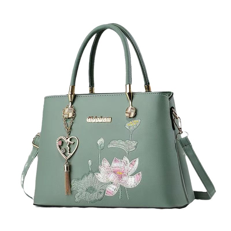Bolso elegante y digno, nuevo estilo chino, bolso de mano con diseño de loto, bolso de hombro de calidad, bolso cruzado, bolsos para dropshipping.