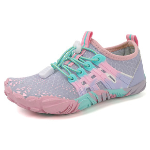 Cross-Border Popular Outdoor Shoes, River Tracing Shoes, Quick-Drying Children's Barefoot Breathable Anti-Slip and Anti-Cut Amphibious Wading Beach Shoes
