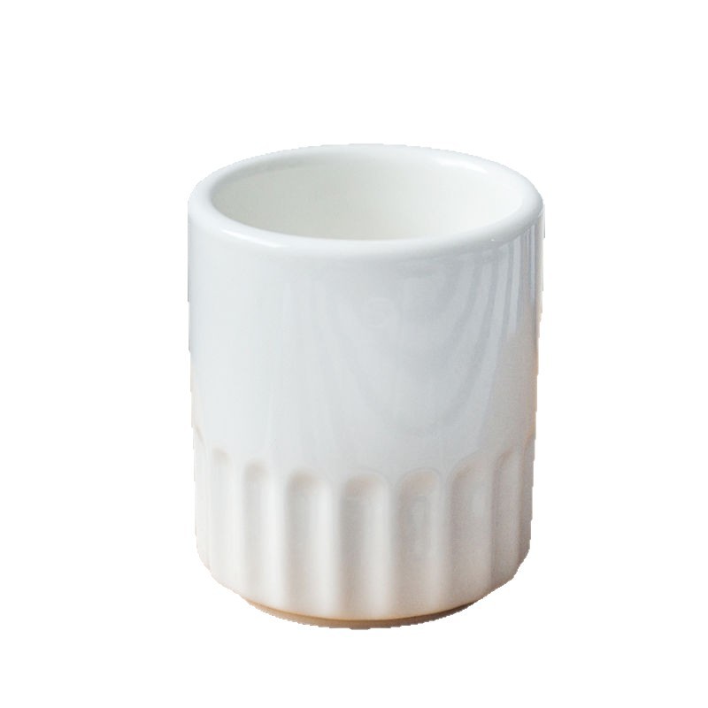 Taza de té de cerámica blanca pura Taza de hotel de mesa de desayuno chino Taza de agua Taza de restaurante Taza de restaurante Taza pequeña
