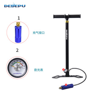 Stainless Steel High-Pressure Quick Inflator 30Mpa 40Mp Three-Stage Water-Cooled Oil-Cooled Air-Cooled Hand Pump Factory Direct Sale
