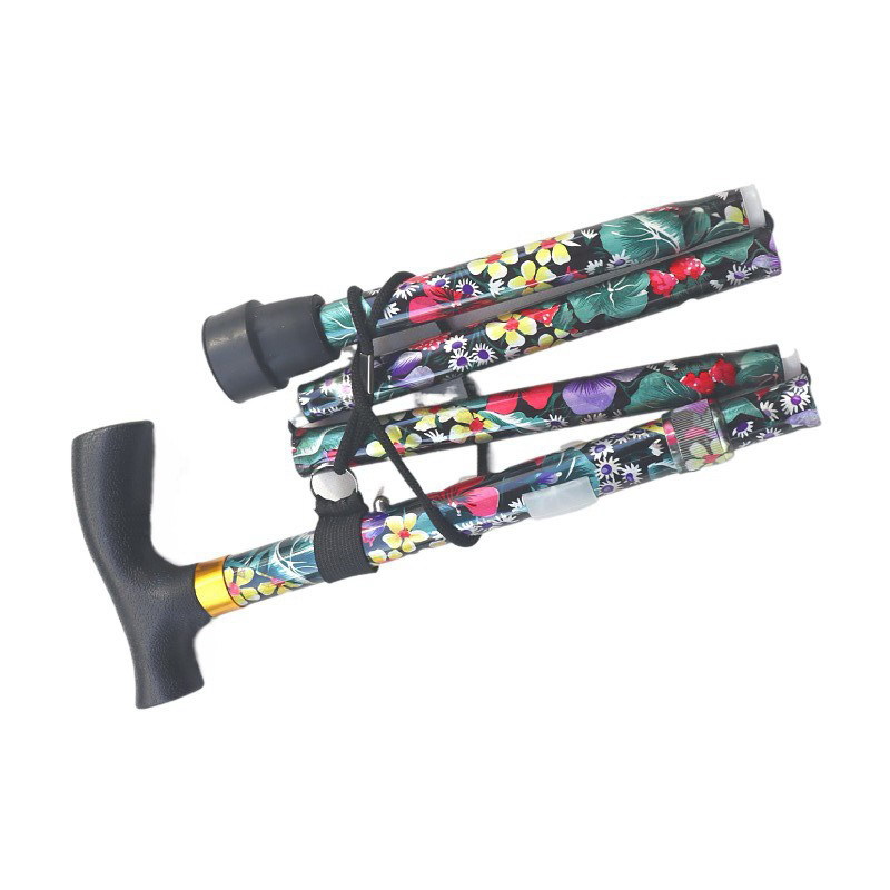 Wholesale aluminum alloy folding cane telescopic elderly anti -slip…