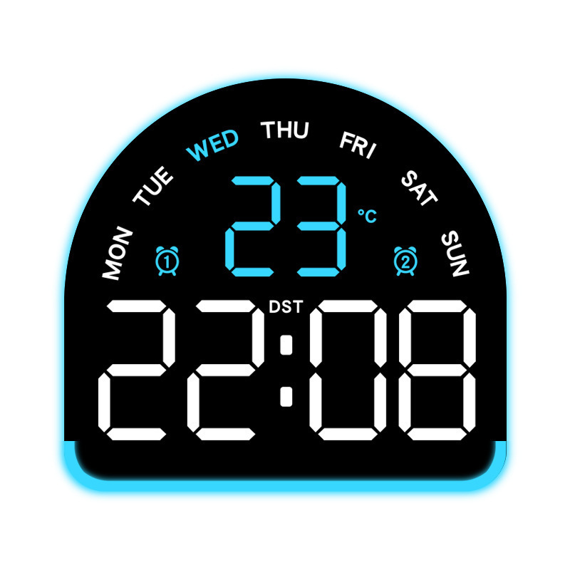 Nuevo reloj electrónico LED de luz de atmósfera reloj multifuncional de iluminación doméstica mostrando la temperatura del reloj de mesa 552