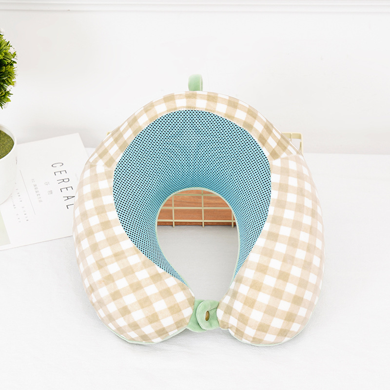 Almohada en Forma de U al por Mayor con Logotipo Personalizable, Almohada para Siesta, Almohada de Viaje para Coche, Almohada de Descanso para Avión, Almohada para Dormir de Lado