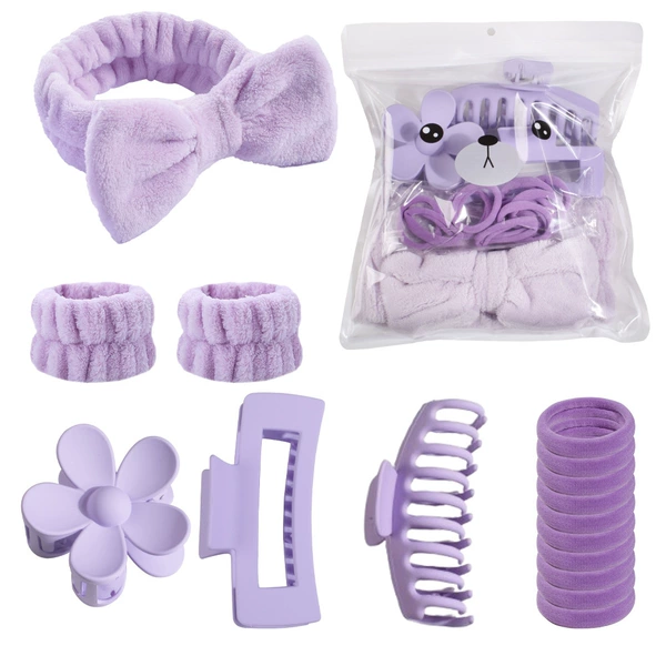 Purple set with zipper