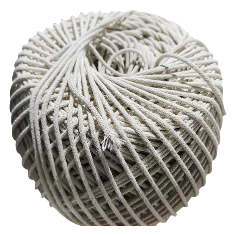 Заводская Подушка 3 мм хлопчатобумажная веревка 4 мм катящийся канат 5 мм Хлопковый Канат окантовка веревка круглая веревка Встроенная веревка сумка Веревка зубы