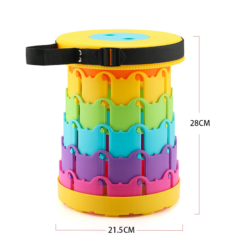 Asiento Maza eléctrico portátil coche eléctrico dibujo niño taburetes telescópicos coche artefacto de plástico cola plegable pequeño