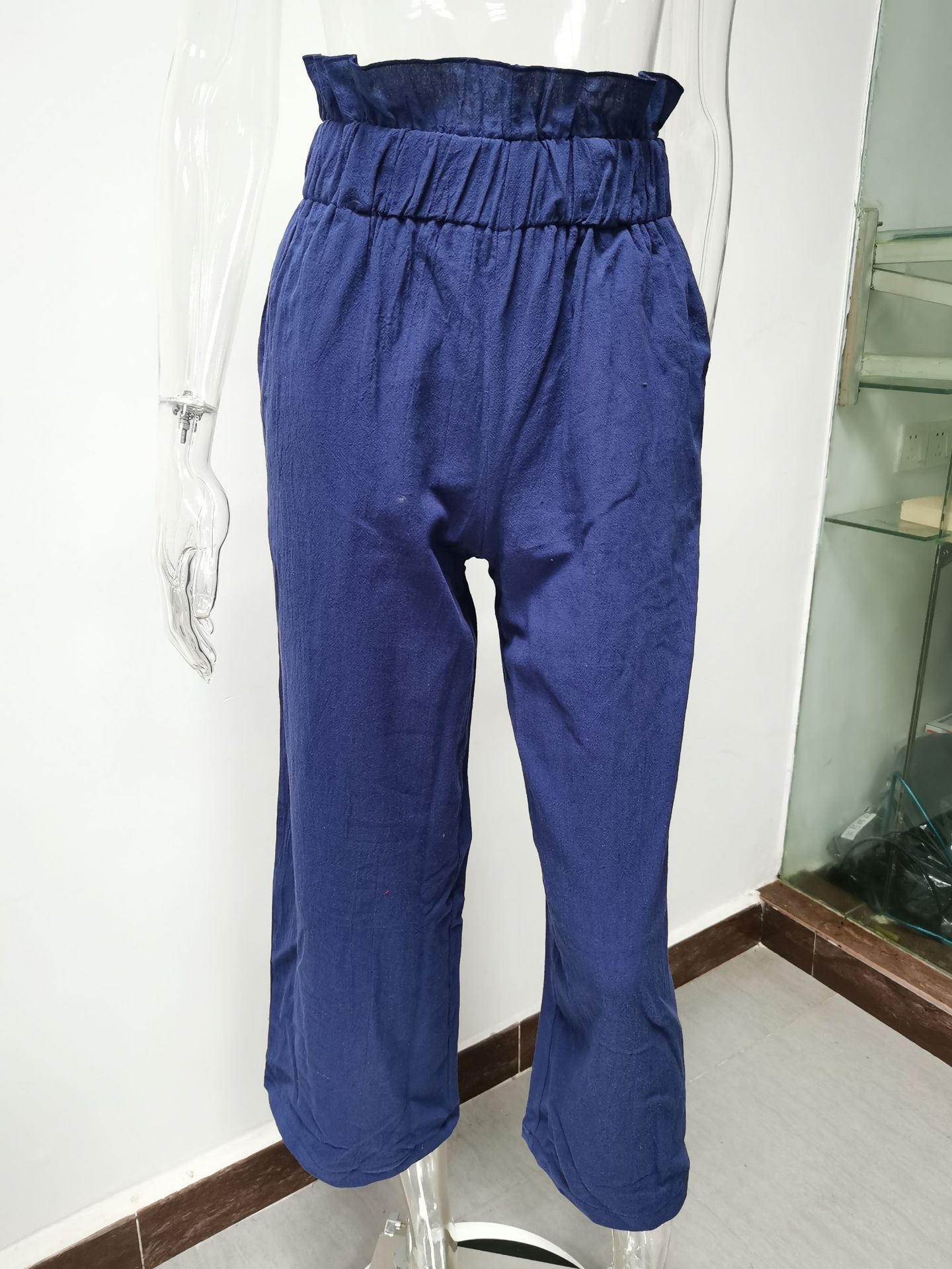 Women's Daily Simple Style Solid Color Full Length Casual Pants Wide Leg Pants display picture 23