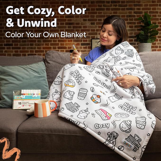Creative DIY Graffiti Blanket Black and White Line Drawing Hand-Painted Craftikit Unicorn Multifunctional Nap Air Conditioning Blanket Creative DIY Graffiti Blanket Black and White Line Drawing Hand-Painted Craftikit Unicorn Multifunctional Nap Air Conditioning Blanket