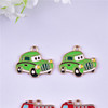 Cartoon ambulance, metal police car, jewelry, pendant, earrings, necklace, Korean style, fire truck, handmade