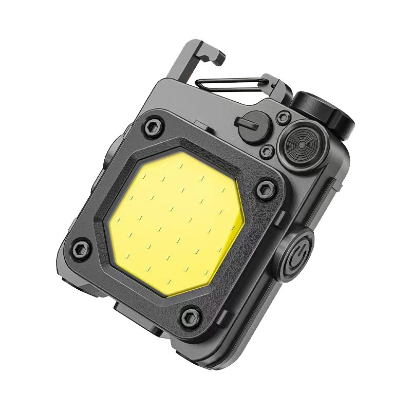 Mini llavero al aire libre lámpara multiajuste de iluminación portátil linterna inundación lámpara de trabajo de imán al por mayor