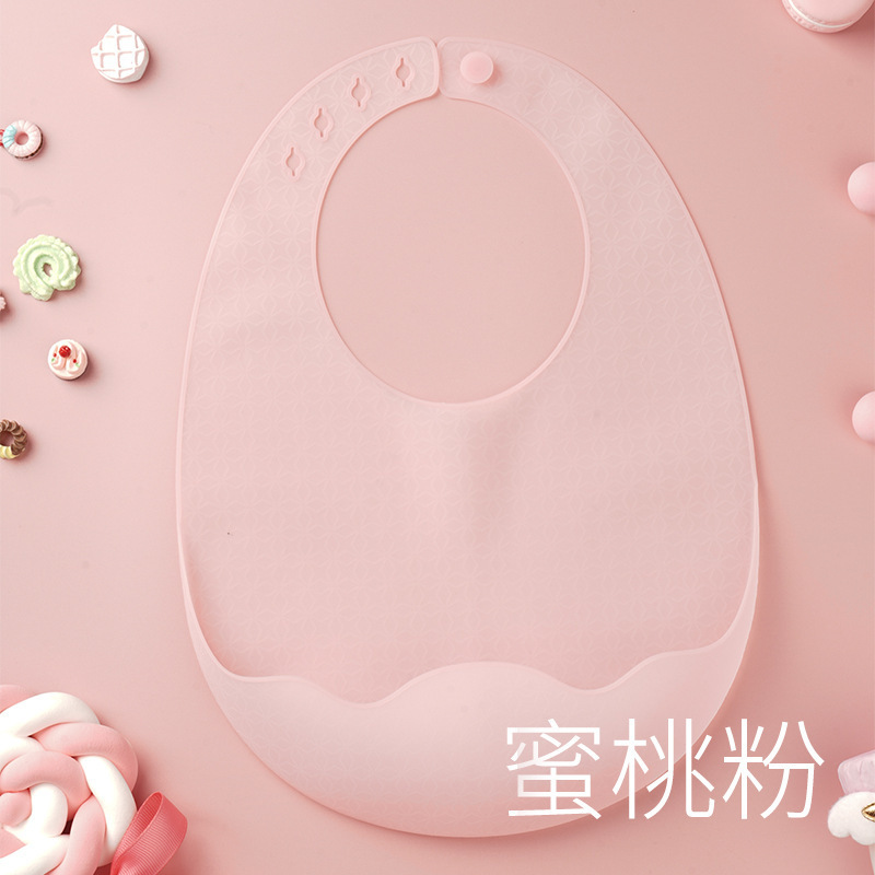 宝宝吃饭超薄硅胶围兜儿童饭兜婴儿柔软轻薄防水围嘴口水兜口水巾|undefined
