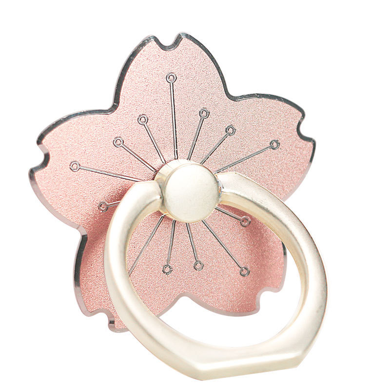 Mobile phone ring buckle female men's new oxidation cherry blossom ring buckle back sticker mobile phone ring buckle mobile phone bracket