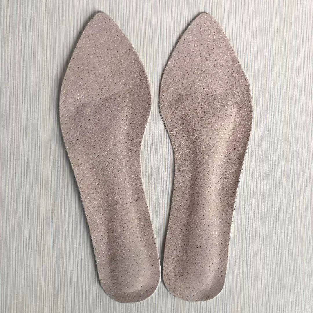 Self-adhesive demi-season insoles, breathable shoes high heels, non-slip sandals, invisible skates, genuine leather