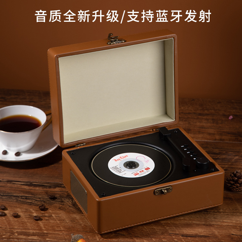 レトロcd機アルバムプレーヤーcdディスクレコード機携帯bluetoothオーディオ会社プレゼント源工場|undefined