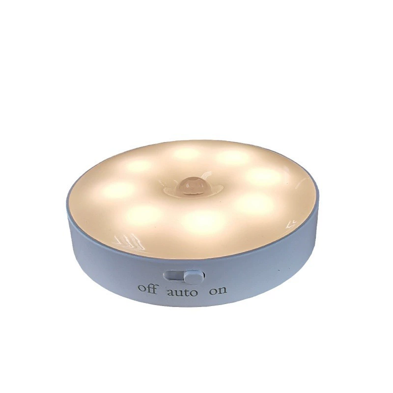 LED-светильник ночной с датчиком движения, 0.5 Вт, магнитная индукция, варианты белый/теплый свет, батарея/пульт управления
