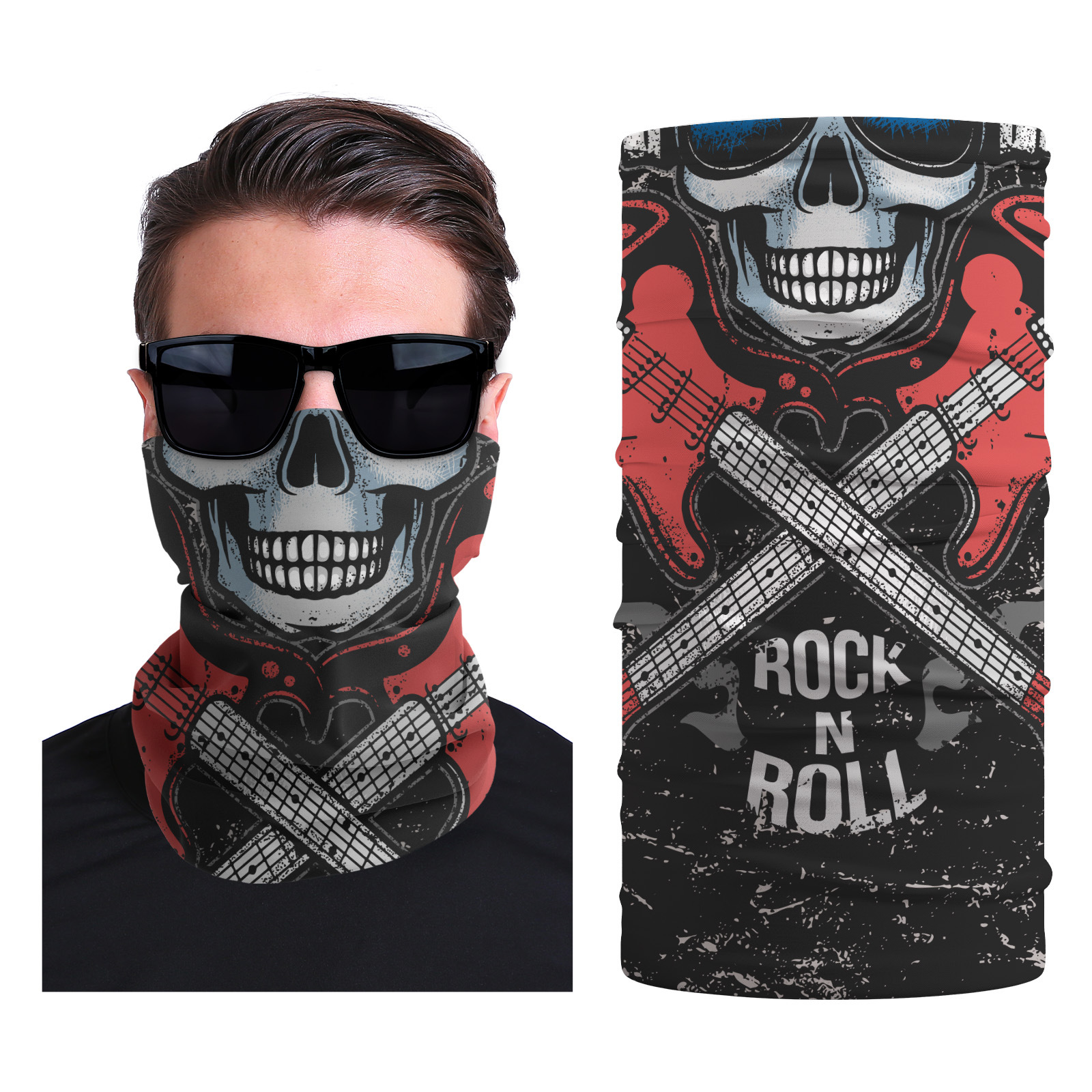 Xun hui transfronterizo media cara cráneo bufanda mágica sombrilla de viaje al aire libre máscara de equitación cuello de protección uv