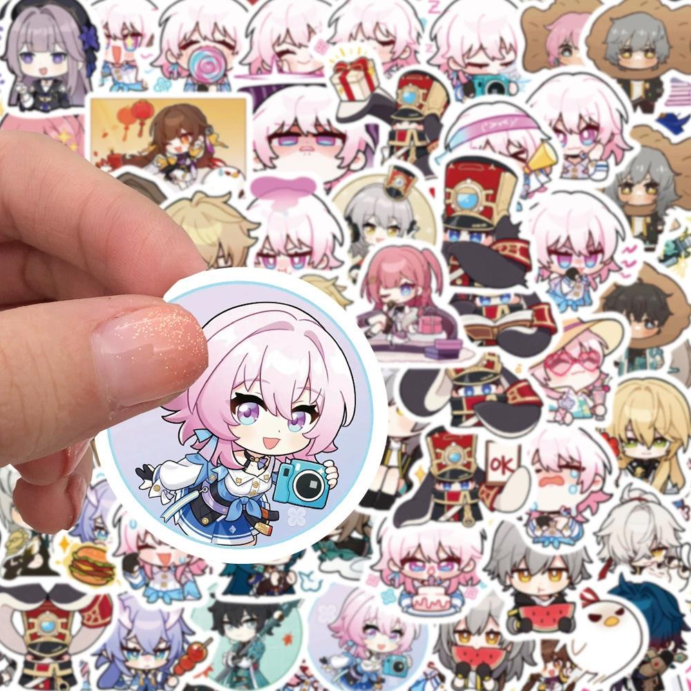80 HONKAI IMPACT collapsed Star -Being Railway Patch Luggage Box Computers Mobile Phone Illfish Waterproof Patch