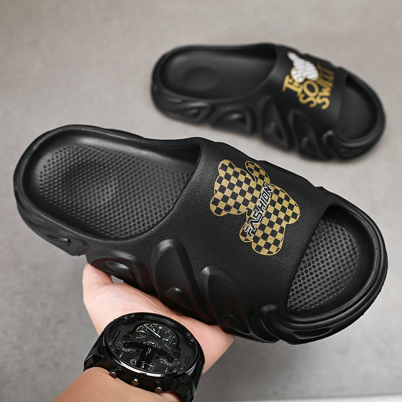 Zapatillas para hombres con talón de pendiente gruesa, zapatillas transfronterizas de gran tamaño de playa de ocio de comercio exterior zapatillas frías image 3