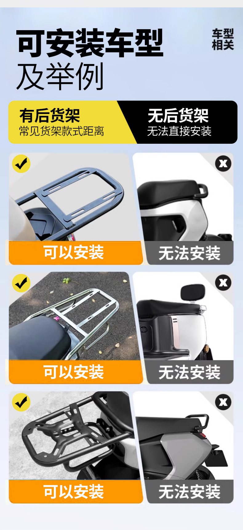 Detachable Motorcycle Tail Box Waterproof Electric Vehicle Trunk Storage Scooter Base Motorcycle Touring