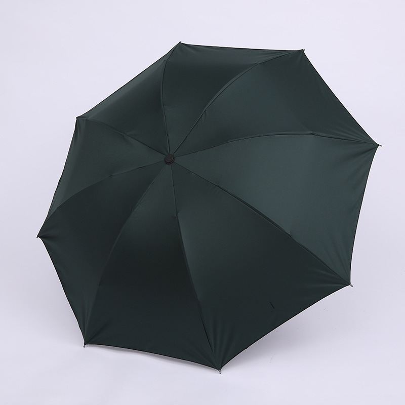 十骨米1傘卸売り自動大サイズ超日除け傘晴雨両用三つ折り黒ゴム折り畳み日傘|undefined
