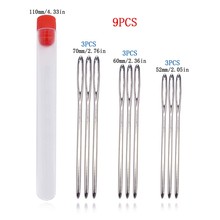 厂家批发多款手缝针针筒套装大眼针 金属尖头针钝头针DIY缝纫工具