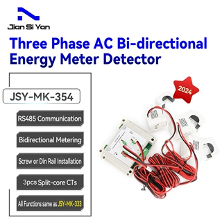 JSY-MK-354 250A Dinrail Bidirectional AC EnergyMeter Monitor