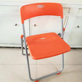 餐椅 简约折叠椅家用靠背椅便携塑料椅 培训凳子会议办公椅子