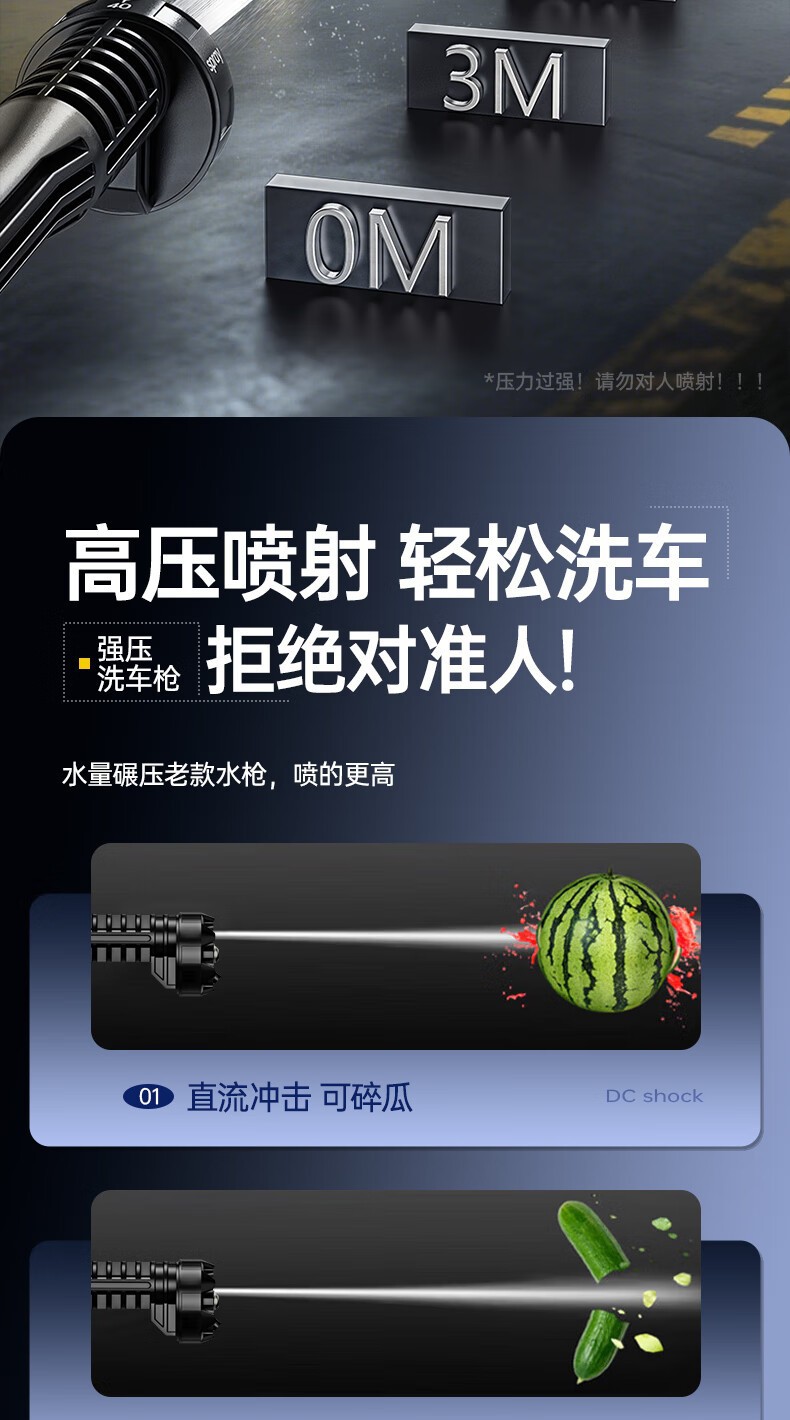 Wireless Car Washing Machine Portable Car High-Pressure Water Gun High-Power Car Lithium Battery Household Electric Car Washing Artifact