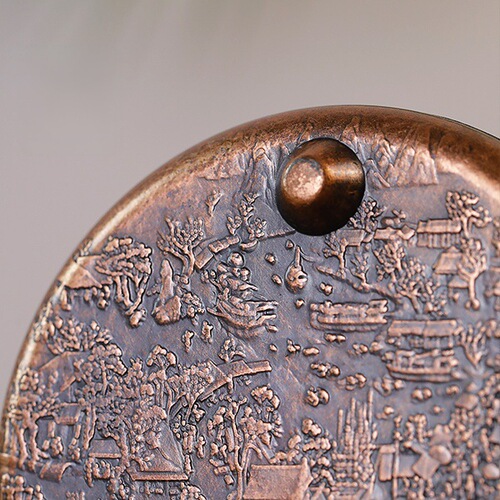 Tea coaster, alloy coaster, small pot, dessert plate, saucer, retro insulation pad, kung fu tea set, tea ceremony accessories, water absorption