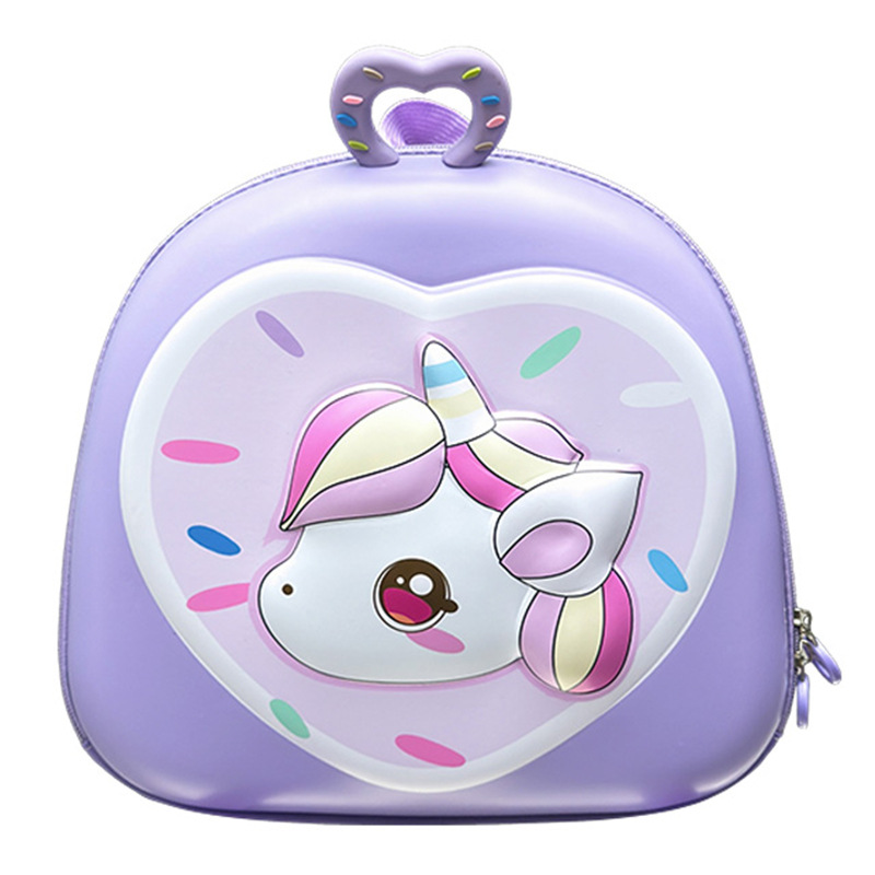 Cartoon Unicornio bolsas de niñas lindas mochila infantil transpirable 3 años de edad 5 años de edad preescolar mochila para niños