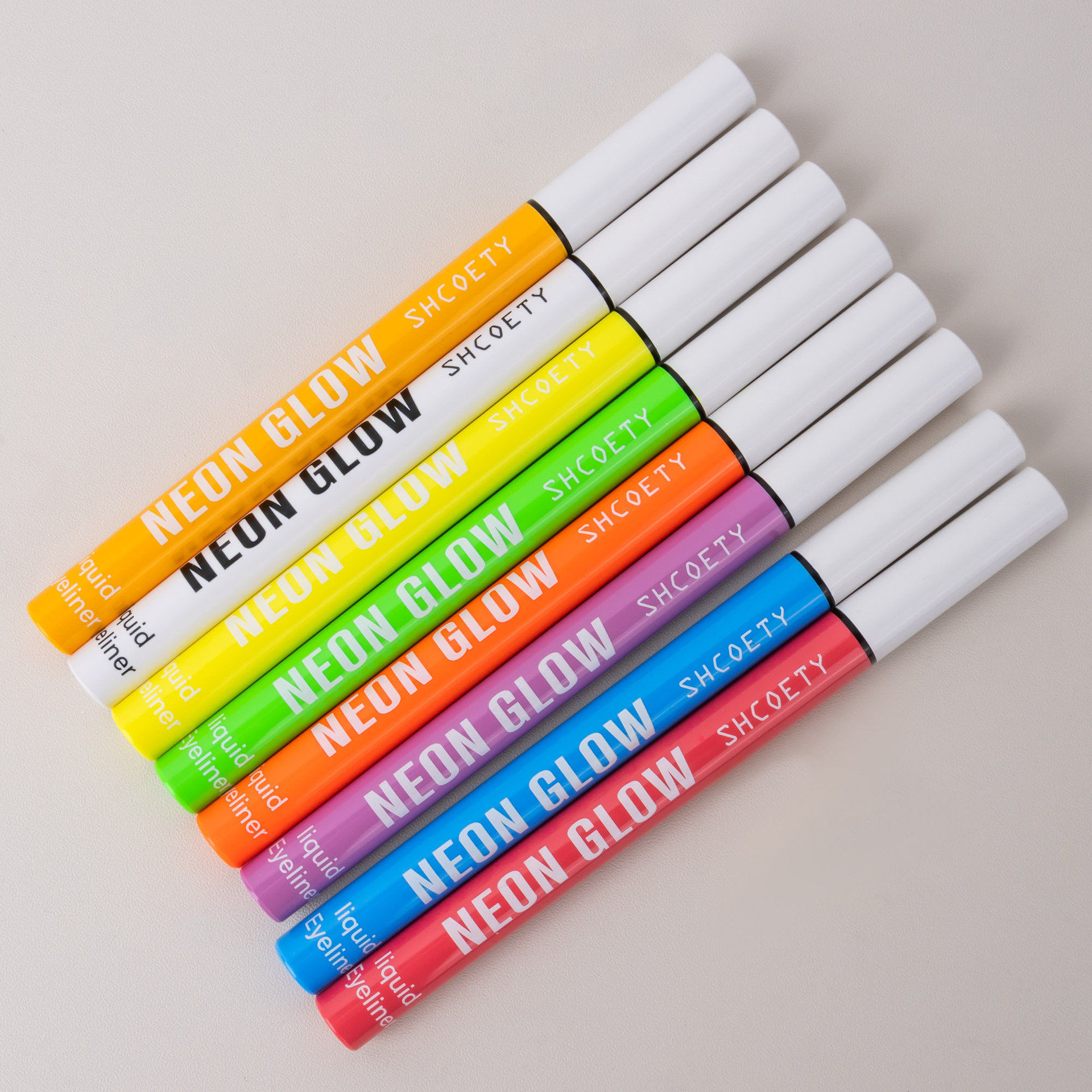 SHCOETY Halloween Colored Fluorescent Eyeliner, matte Luminous eyeliner Liquid Pen, painted face color, waterproof and sweat-proof undefined