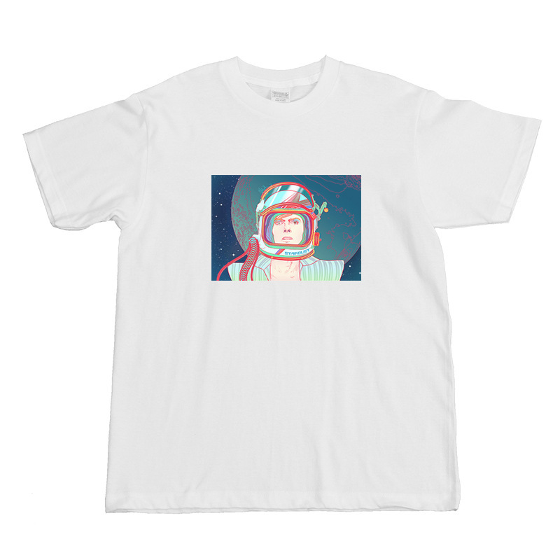 David Bowie David Bowie Green Day Blur Oasis Wanqing Beatles Rock Band White Long Short Sleeve T-shirt