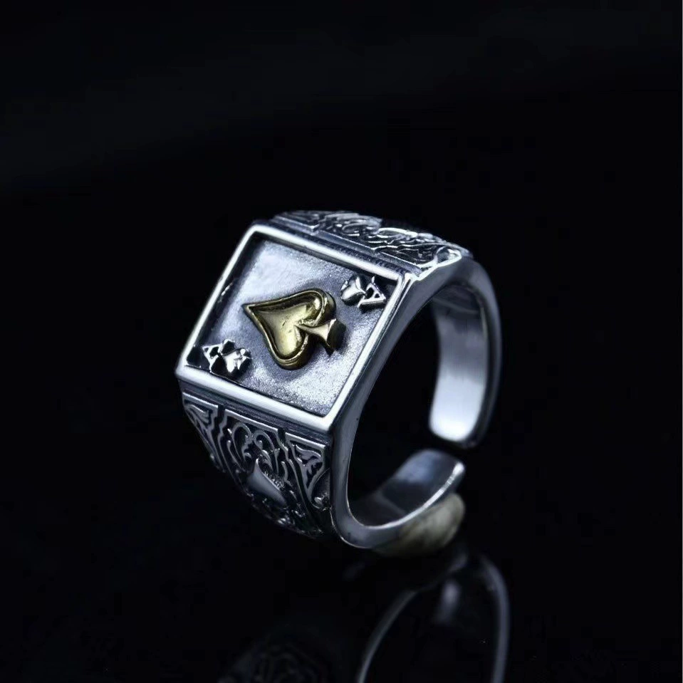 Retro adjustable trend ring hip-hop style, small design accessory, simple and elegant design, wholesale