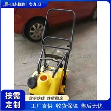 手推式电动振动夯 路面施工小型平板夯 砂浆铺路石压实成型设备