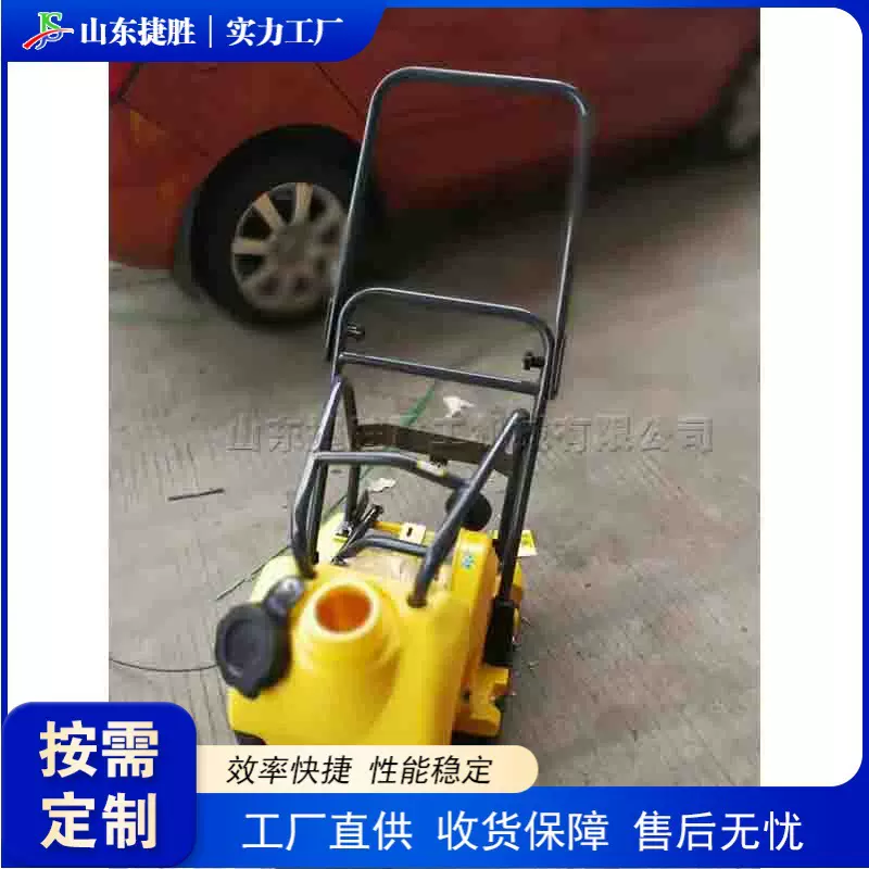 手推式电动振动夯 路面施工小型平板夯 砂浆铺路石压实成型设备