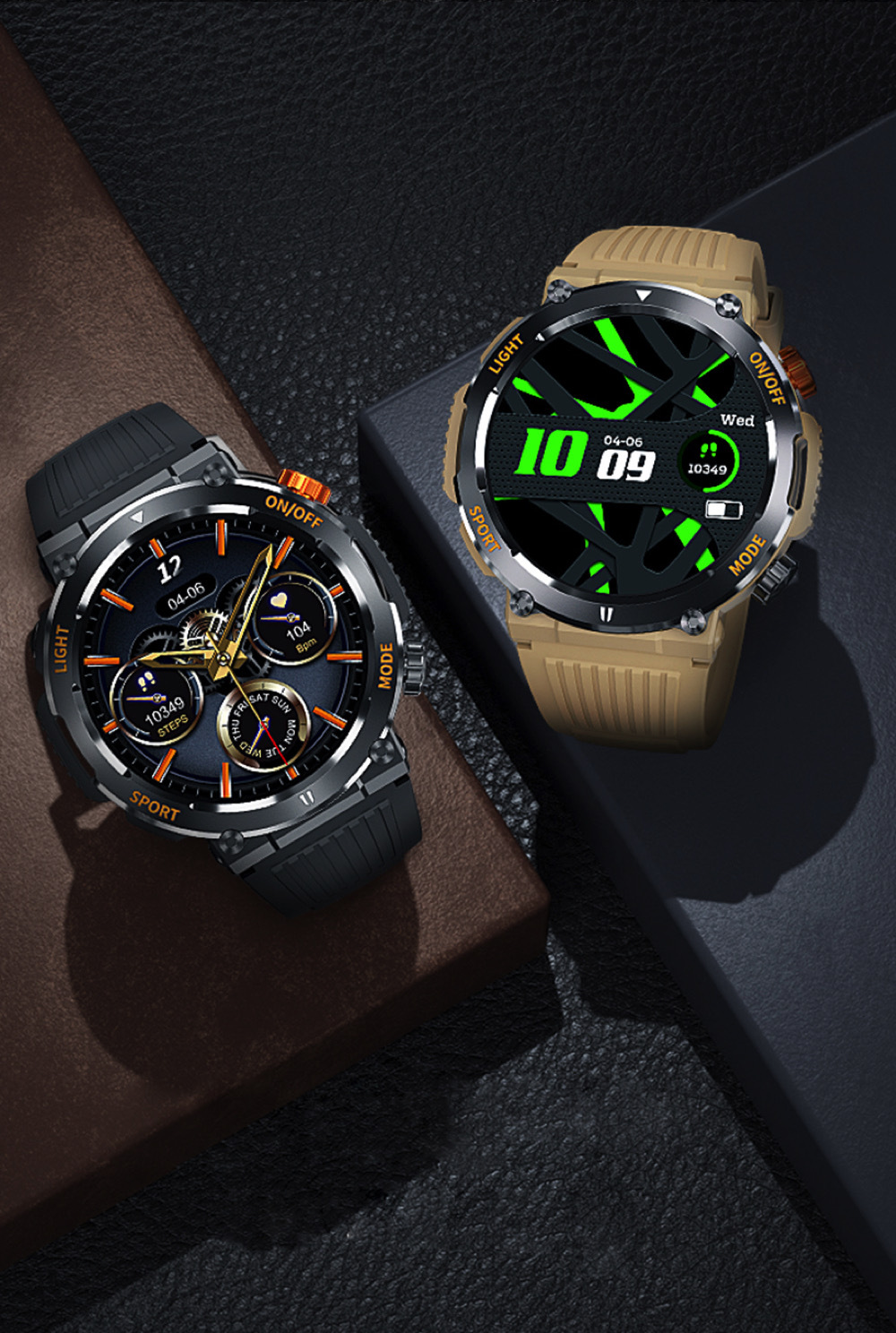 HT17 Smart Watch Uomo Bussola Illuminazione a LED Sport all'aria aperta_voghion.com