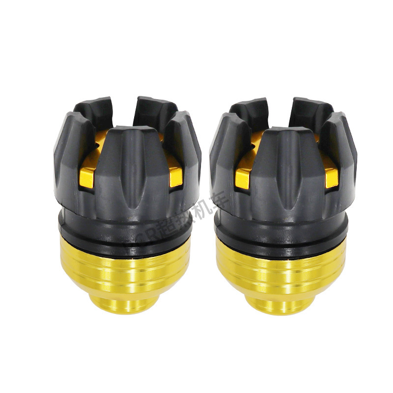 Accesorios de modificación de la motocicleta becerro coche eléctrico plástico estrella horquilla delantera Copa motocicleta eléctrica Amortiguador delantero CNC aleación de aluminio taza resistente a la caída