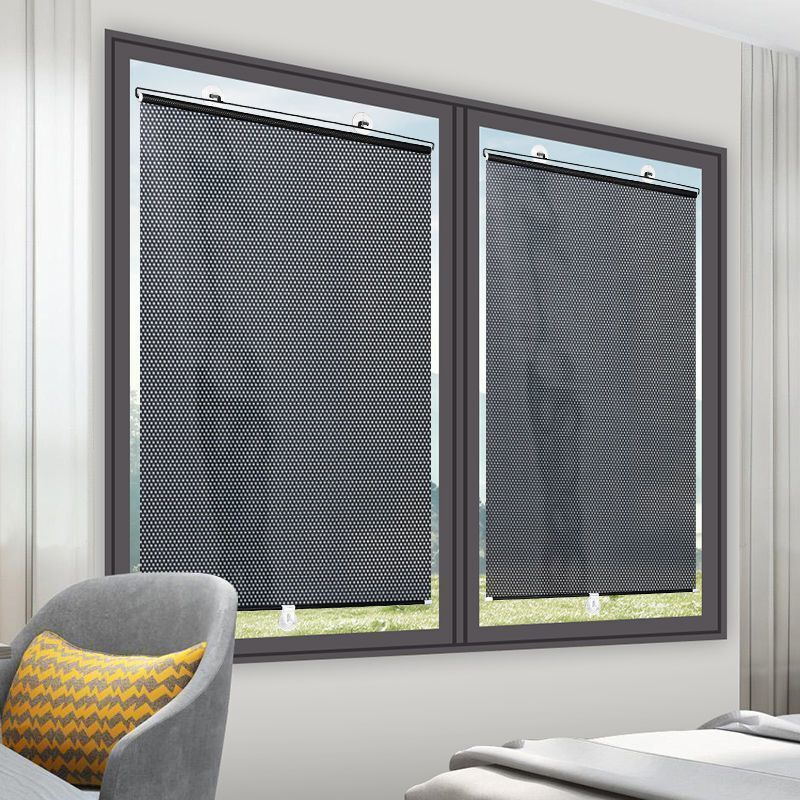 New curtain roll-up kitchen window window shade curtain balcony sunshade sunscreen sunscreen heat insulation free of perforation