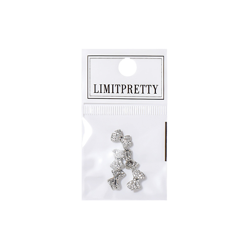 Accesorios para decoración de uñas, lazo brillante de circonita, ultra brillante, lujo ligero, decoraciones de diamantes de imitación para uñas con perlas tridimensionales, nuevo estilo transfronterizo