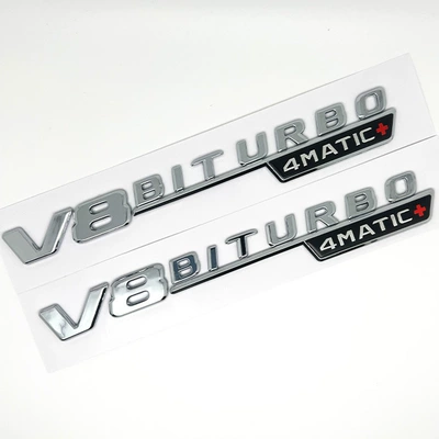 Car logo Amg Fender Side Label - silver-band-1-pack-regardless-of-left-and-right