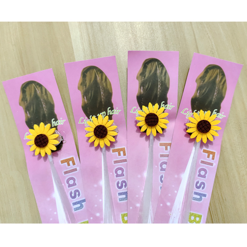 Transfronterizos para brillante mariposa trenzada juguetes de fibra óptica colorida luz nocturna cabello barra barra de baile puesto de productos