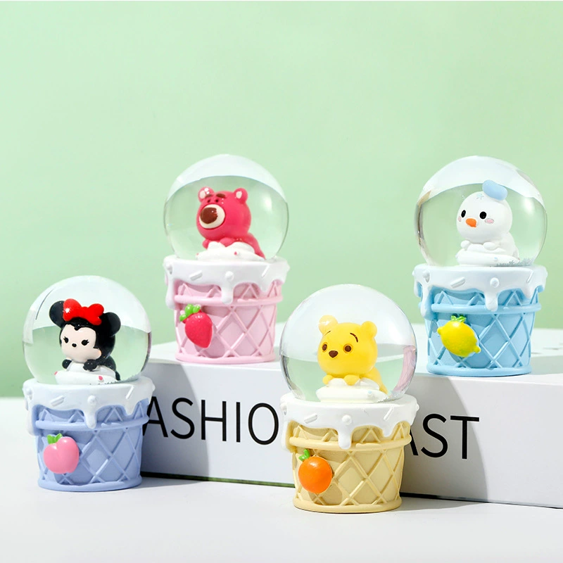 Креативный клубничный Медведь Хрустальная Шар-украшение Светящаяся Пирожное Медведь Стеклянный шарик Девочка Сердце Украшение Детский подарок Подарок Подарок Подарок Подарок Подарки