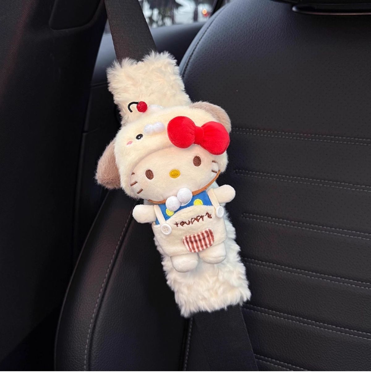 Hellokitty Car Seat Belt Shoulder Pads Car Interior Decoration Anti-Wear Clothing Couple Pair Christmas and New Year